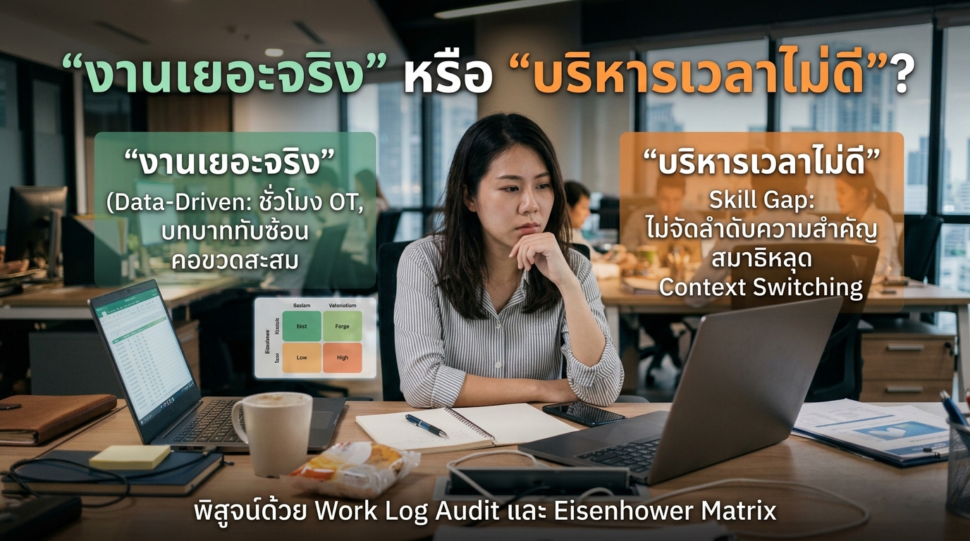 “งานเยอะจริง” หรือ “คิดไปเอง”? เจาะลึกไม้บรรทัดวัดภาระงานเพื่อหยุดสงครามเงียบในองค์กร