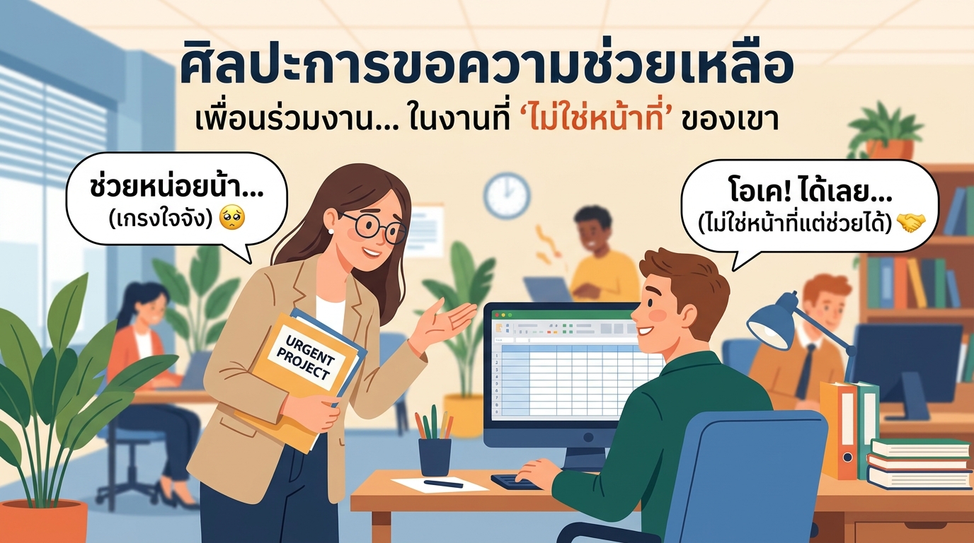 ทำอย่างไรเมื่อต้องไหว้วานเพื่อนร่วมงาน ในงานที่ "ไม่ใช่หน้าที่" ของเขา?